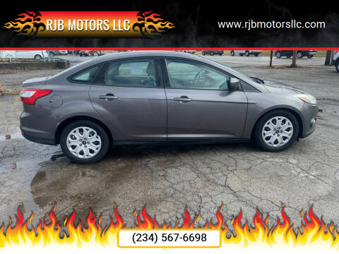 2012 Ford Focus for sale at RJB Motors LLC in Canfield OH