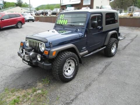 2005 Jeep Wrangler for sale at WORKMAN AUTO INC in Pleasant Gap PA