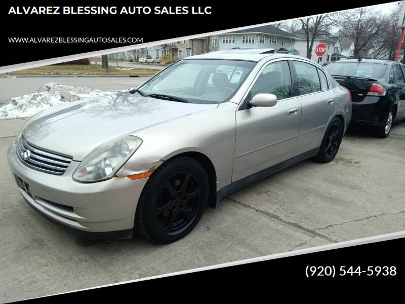 2003 Infiniti G35 for sale at ALVAREZ BLESSING AUTO SALES LLC in Green Bay WI