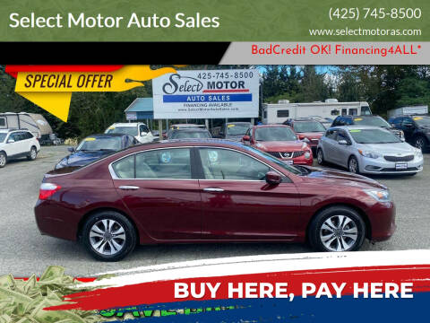 2013 Honda Accord for sale at Select Motor Auto Sales in Lynnwood WA