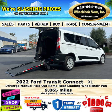 2022 Ford Transit Connect for sale at Wheelchair Vans Inc in Laguna Hills CA