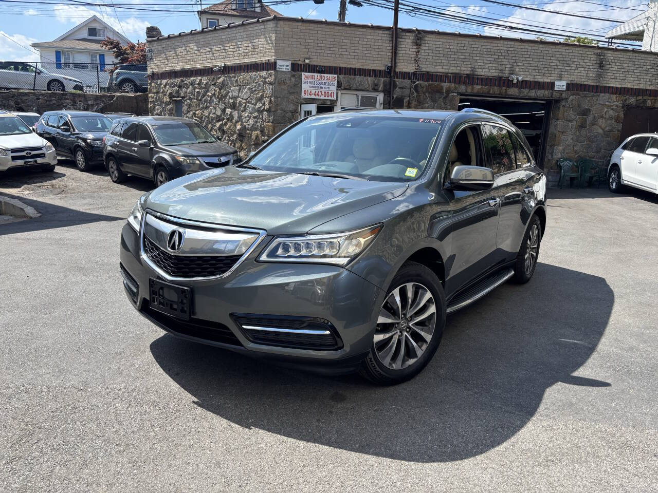 Dk. Green 2016 Acura MDX SH-AWD w/Tech SH-AWD 4dr SUV w/Technology Package 2