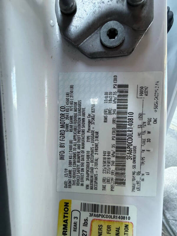 2020 Ford Fusion SEL