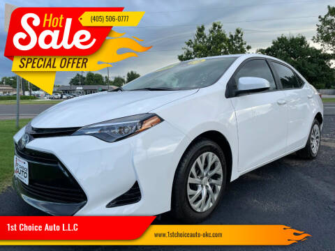 2018 Toyota Corolla for sale at 1st Choice Auto L.L.C in Moore OK
