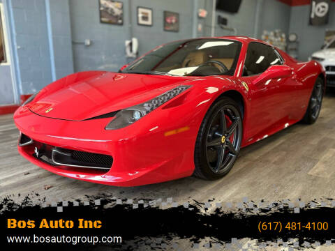2012 Ferrari 458 Spider for sale at Bos Auto Inc in Quincy MA