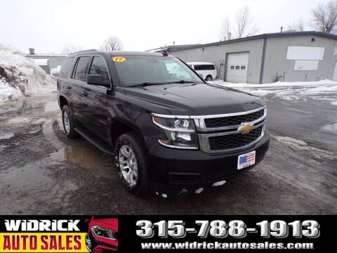 2017 Chevrolet Tahoe for sale at Widrick Auto Sales in Watertown NY