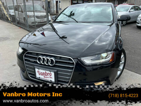 2013 Audi A4 for sale at Vanbro Motors Inc in Staten Island NY