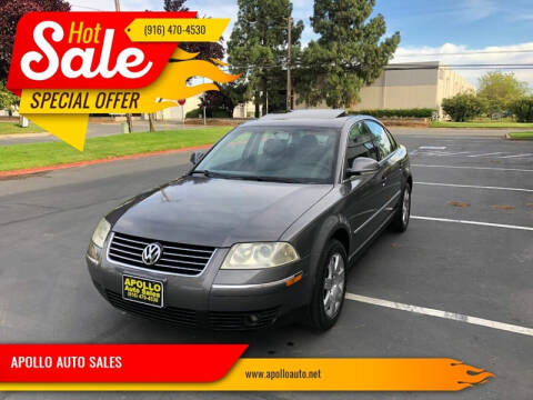 2005 Volkswagen Passat for sale at APOLLO AUTO SALES in Sacramento CA