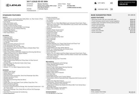 2017 Lexus ES 300h