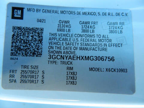 2021 Chevrolet Silverado 1500 Work Truck