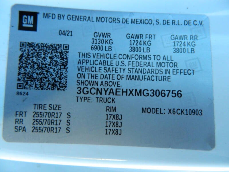 2021 Chevrolet Silverado 1500 Work Truck