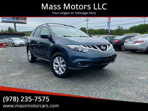 2011 Nissan Murano for sale at Mass Motors LLC in Worcester MA