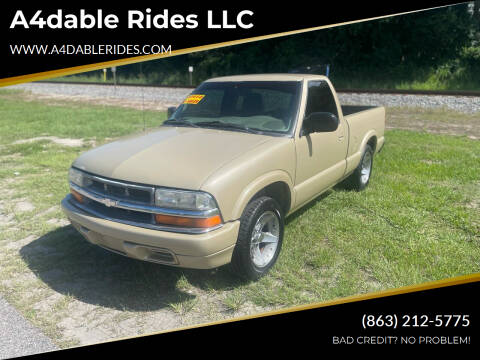 2003 Chevrolet S-10 for sale at A4dable Rides LLC in Haines City FL