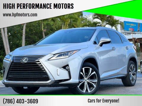 2016 Lexus RX 350 for sale at HIGH PERFORMANCE MOTORS in Hollywood FL