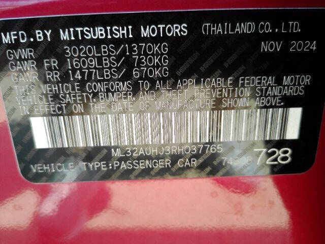 2024 Mitsubishi Mirage ES
