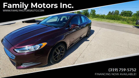 2013 Ford Fusion for sale at Family Motors Inc. in Burlington IA