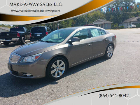 2011 Buick LaCrosse for sale at Make-A-Way Sales LLC in Spartanburg SC