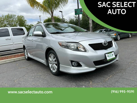 2010 Toyota Corolla for sale at SAC SELECT AUTO in Sacramento CA