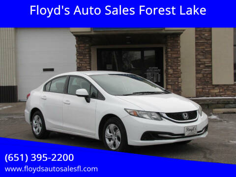 2013 Honda Civic for sale at Floyd's Auto Sales Forest Lake in Forest Lake MN
