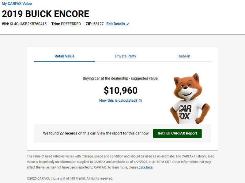2019 Buick Encore Preferred