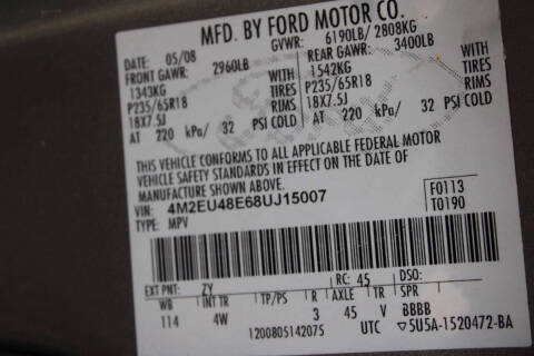 2008 Mercury Mountaineer Premier