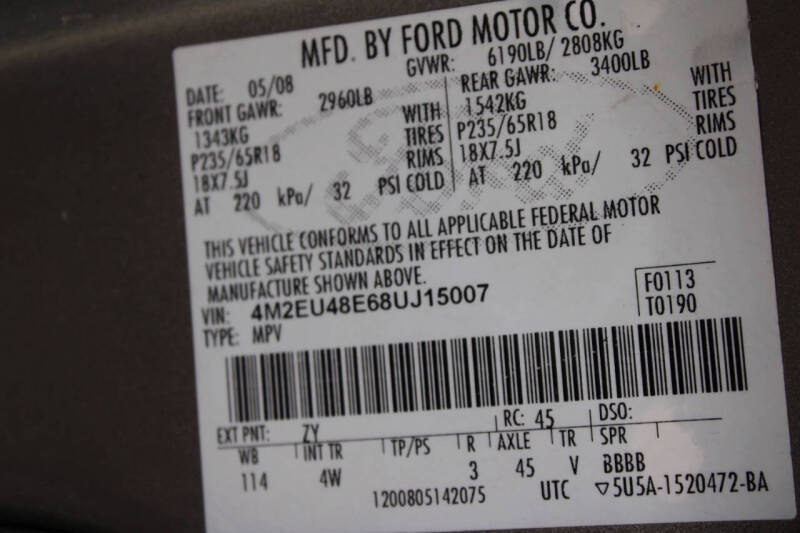 2008 Mercury Mountaineer Premier