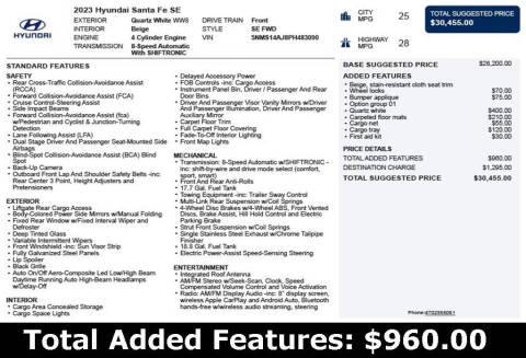 2023 Hyundai Santa Fe SE