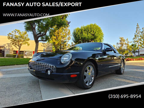 2003 Ford Thunderbird for sale at FANASY AUTO SALES/EXPORT in Yorba Linda CA