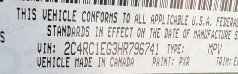 2017 Chrysler Pacifica Touring-L Plus