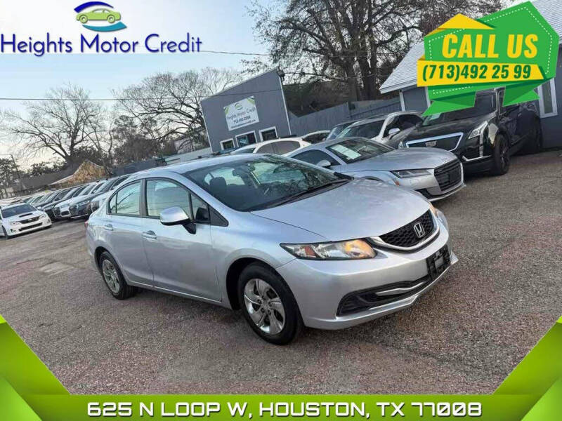 2013 Honda Civic for sale at Heights Motor Credit in Houston TX