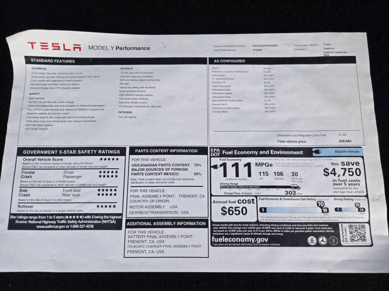 2023 Tesla Model Y Performance