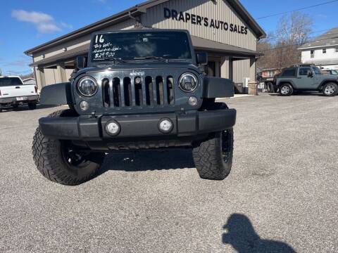 2016 Jeep Wrangler Unlimited for sale at Drapers Auto Sales in Peru IN