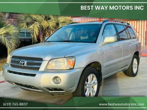 2006 Toyota Highlander Hybrid for sale at BEST WAY MOTORS INC in San Diego CA
