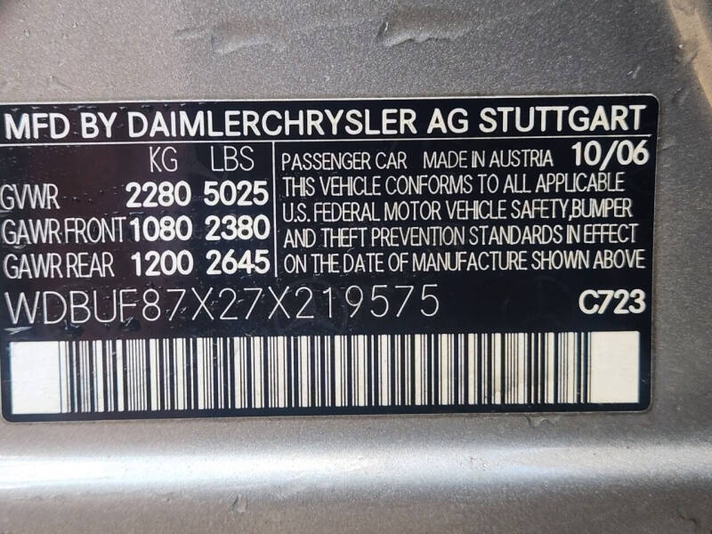 2007 Mercedes-Benz E-Class E 350 4MATIC