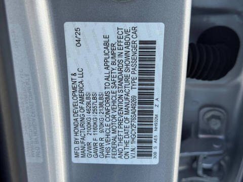 2025 Honda Accord Hybrid Sport-L