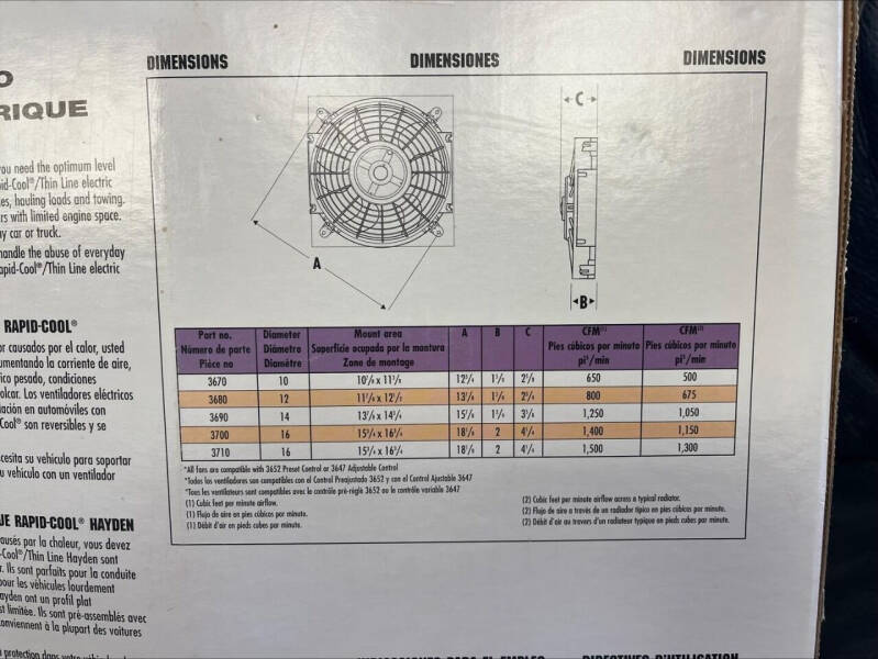  RAPID ENGINE COOLING FAN RAPID ENGINE COOLING FAN for sale at BENHAM AUTO INC - Peace of Mind Auto Collision and Repair in Lubbock TX