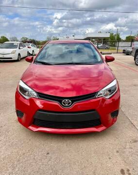 2016 Toyota Corolla for sale at TEXAS MOTOR CARS in Houston TX