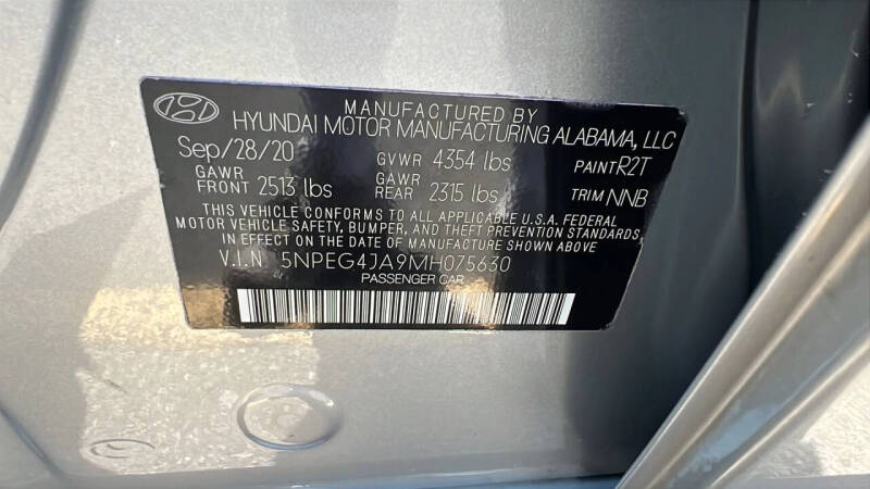 2021 Hyundai Sonata SE