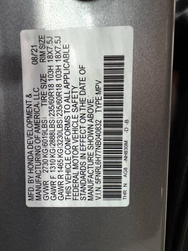 2022 Honda Odyssey EX-L
