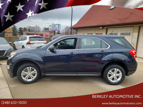 2016 Chevrolet Equinox for sale at Berkley Automotive Inc. in Berkley MI