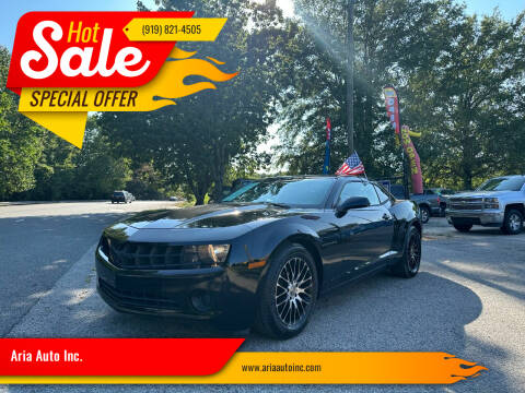 2013 Chevrolet Camaro for sale at Aria Auto Inc. in Raleigh NC