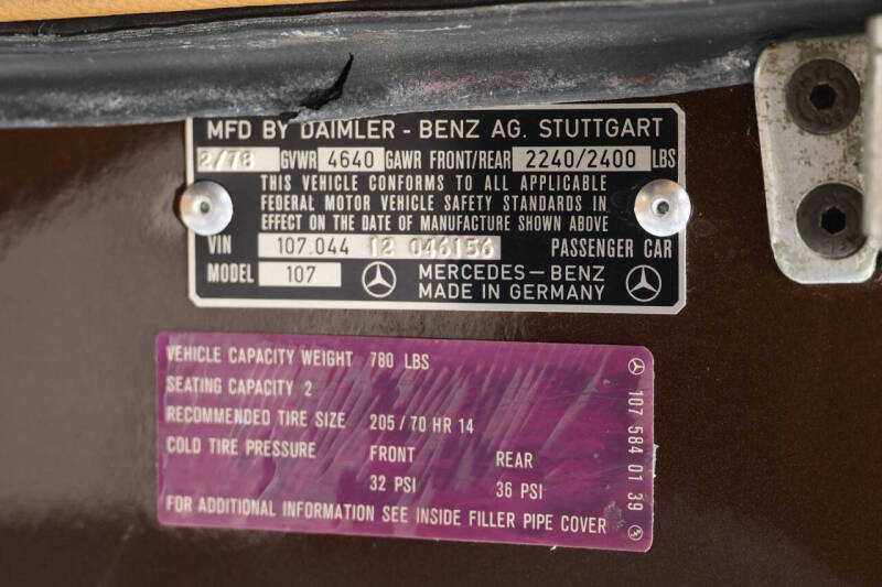 1978 Mercedes-Benz 450 SL