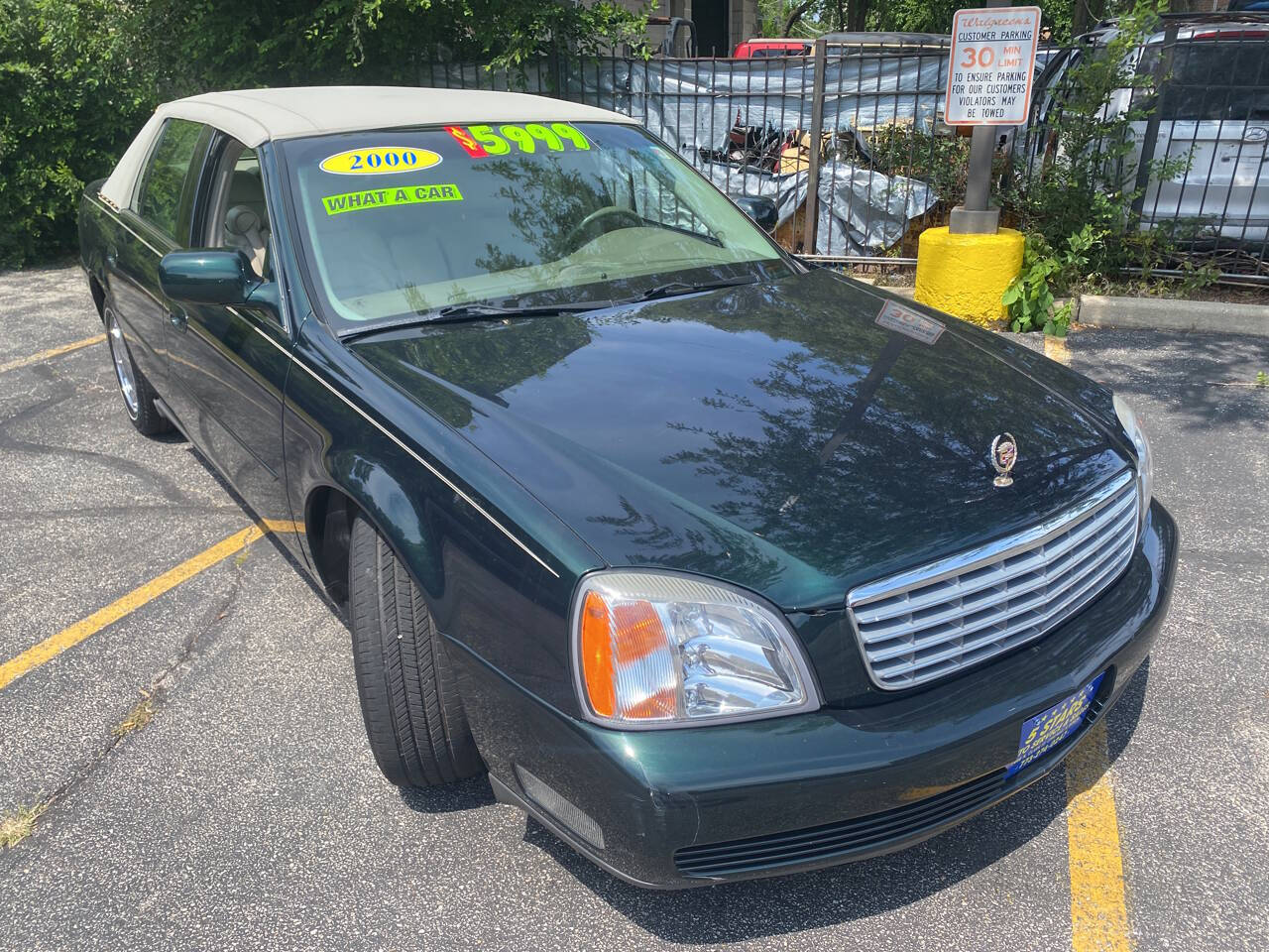 Green 2000 Cadillac DeVille Base 4dr Sedan 1