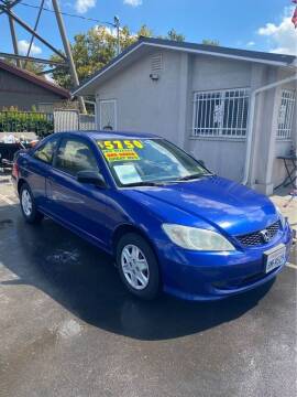 2005 Honda Civic for sale at WESLEYS AUTO WORLD LLC in Oakdale CA