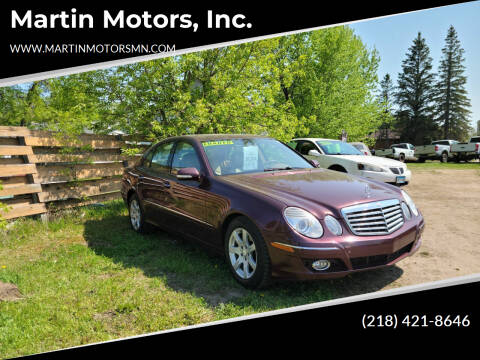 2008 Mercedes-Benz E-Class for sale at Martin Motors, Inc. in Chisholm MN