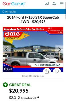 2014 Ford F-150 for sale at Garden Island Auto Sales in Lihue HI