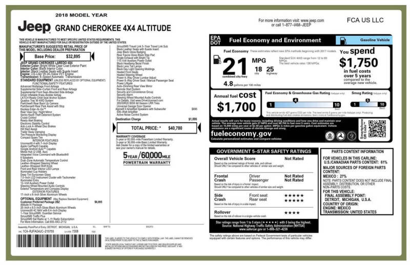 2018 Jeep Grand Cherokee Altitude