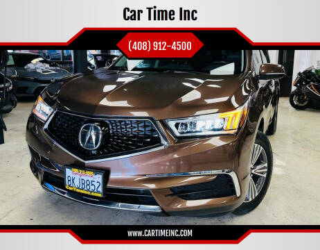 2019 Acura MDX for sale at Car Time Inc in San Jose CA