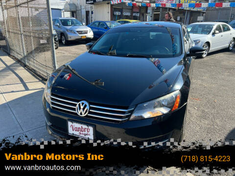 2014 Volkswagen Passat for sale at Vanbro Motors Inc in Staten Island NY
