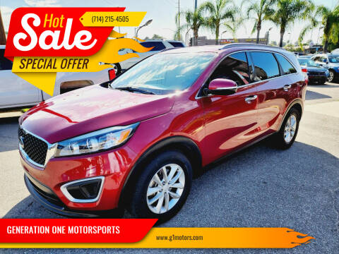 2016 Kia Sorento for sale at GENERATION ONE MOTORSPORTS in La Habra CA